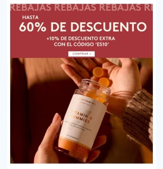 Hasta -60% de Dto + 10% Extra en Myvitamins.