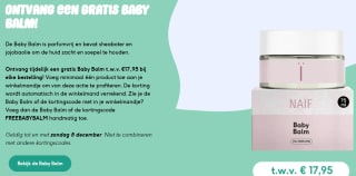 Gratis Baby Balm t.w.v. €17,95 bij je bestelling bij Naïf