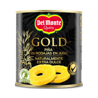 Del Monte Piña gold en rodajas en su jugo lata 510g por 1€