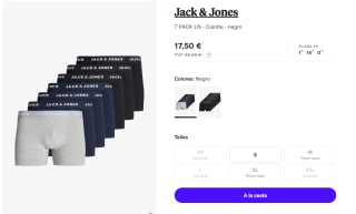Pack 7 Boxers Jack&Jones por 17,90€