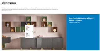 3+1 gratis op EKET kasten bij IKEA