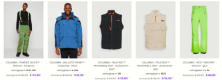 Tot 70% korting op Columbia dames & heren mode bij Zalando Lounge + gratis verzending dmv code