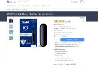 2 Braun Oral-B iO cepillo de dientes eléctrico por solo 50,95€