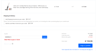 Aspirador en seco y húmedo inalámbrico Ultenic AC1 por 159,99€