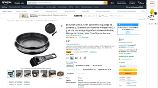 Juego de sartenes BERGNER por 27,37€