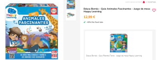 Juego de mesa Quiz Animales Fascinantes por 7.79€