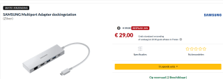 SAMSUNG Multiport Adapter dockingstation voor €29 bij Alternate