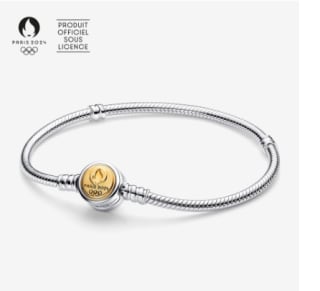 Bracelet Pandora Maille Serpent Jeux Olympiques de Paris 2024 à 89€