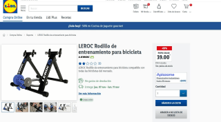 marca LEROC Rodillo de entrenamiento para bicicleta por 39€