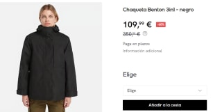 Chaqueta para Mujer Timberland Benton 3 in 1 por 109.99€