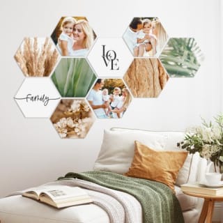 Hexagon met eigen foto - 10 stuks voor €28,81 dmv code bij CanvasCompany