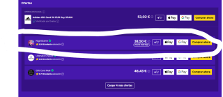 Tarjeta regalo Adidas de 50€ por 41,31€