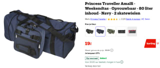 Princess Traveller Amalfi Weekendtas 80L voor €19 bij Bol