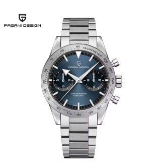 Reloj PAGANI en ACERO VERDE con correa precioso MECAQUARTZ japones por solo