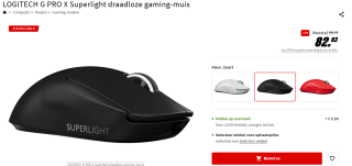 Logitech G Pro X Superlight Draadloze Gaming Muis Zwart voor €82,63 bij de Mediamarkt