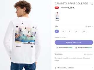 Canmiseta Prinr Collage para Hombre por 5.99€
