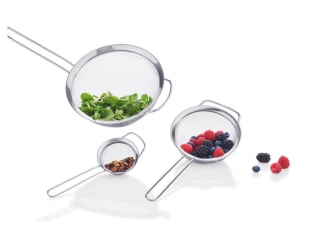 ERNESTO® 3 roestvrijstalen-keukenzeef-set voor €2,99 in de Lidl webshop