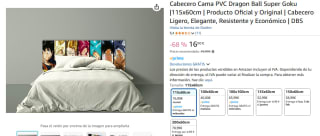 Cabecero Cama PVC Dragon Ball Super Goku por 16€