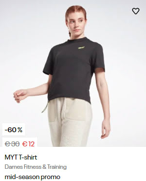 Tot 60% korting in de Reebok outlet