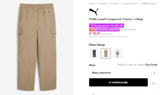 Puma Loosefit Cargo broek voor €18,81 bij About You