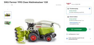 SIKU 1993 Claas Maishakselaar voor €19,90 bij Smythstoys