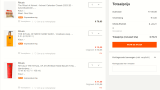 Zalando kortingscode voor 22% extra korting op alles van Rituals