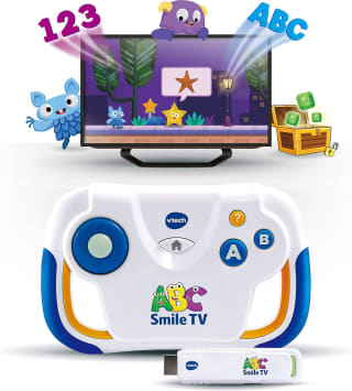 VTech ABC Smile Tv, draadloze leerconsole met HDMI-stick voor de tv voor €24,99 bij Smythstoys