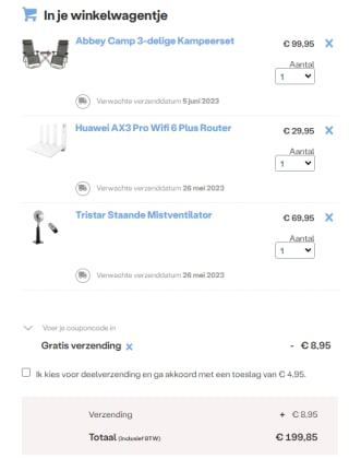 Gratis verzending vanaf 3 deals en samen meer dan €100,- bij iBOOD