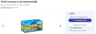 Playmobil 70343 Leeuwen in buitenverblijf voor €10,99 bij Toychamp