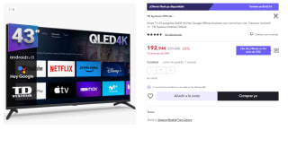 TD Systems K43DLC19GLQ Smart TV 43 pulgadas QLED 4K Hey Google por 172.94€