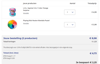 Alle speelgoed 2e halve prijs, incl. Lego bij Trekpleister