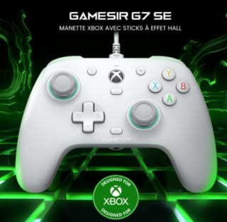 Manette filaire GameSir G7 SE - Joysticks à effet Hall, compatible Xbox/PC à 59,99€