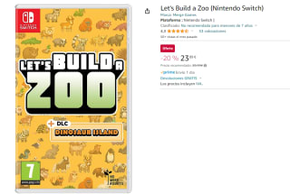 Juego Nintendo Switch Let's Build a Zoo por 23.99€