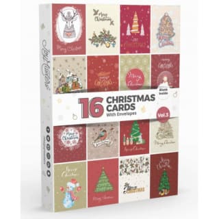 16 Tarjetas navideñas por solo 0',49€