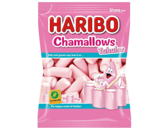 Haribo Chamallows Tubular 250g por Fresa-nata por 3,22€ y Promoción 3x2