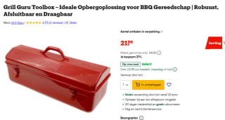Grill Guru | Tool Box | Opbergkist voor €21,99 bij Bol