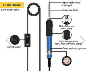 Kit Pirograbador de madera 60W con 76 accesorios a solo 15,99€
