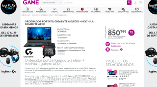 Gigabyte G5 KF5-53ES354SD i5 13500H RTX 4060 16GB 1TB SSD 15,6´´ - FreeDOS + mochila Gigabyte AERO por 850€