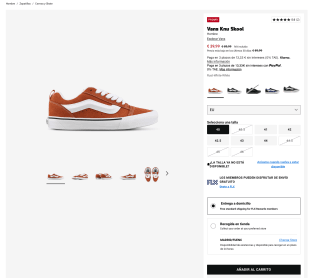 Zapatillas Vans Knu Skool por tan solo 39,99€