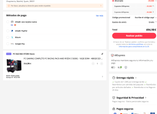 PACK AMD RYZEN 5 5600G 16GB DDR4 480GB SSD GRAFICA RADEON VEGA 7 por 494,98€