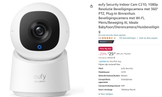 Eufy Indoor Cam C210 - 360 graden beveiligingscamera voor €25 met Amazon Prime