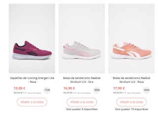 Zapatillas Reebok desde tan solo 7,90€