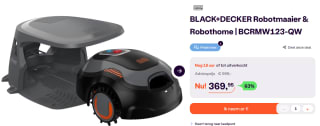 BLACK+DECKER BCRMW123-QW Robotmaaier voor €369,95 bij Ibood
