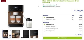 Miele CM6360 MilkPerfection koffiemachine voor €1347 bij Beter Witgoed