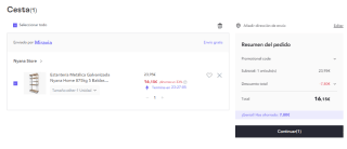 Estantería Metálica Galvanizada Nyana Home 875kg 5 Baldas por 16.15€