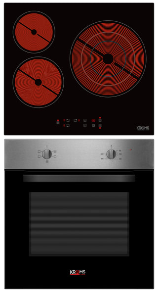 Horno KHM-600-IX + Vitroceramica KVR-3FR-300 por 189€