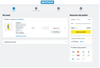 Cupón 20% Descuento productos fitness en Decathlon