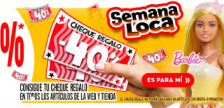 Descuento 40% Semana Loca de Juguetilandia en cheque regalo