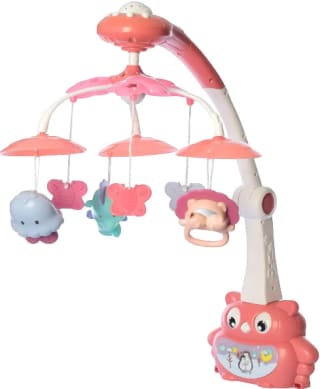 Eco Toys Owl Pink Muziekmobiel