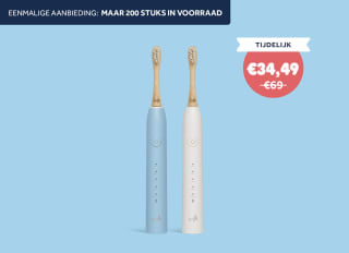 Sonische Elektrische Tandenborstel blauw of wit voor €34,49 bij Smyle